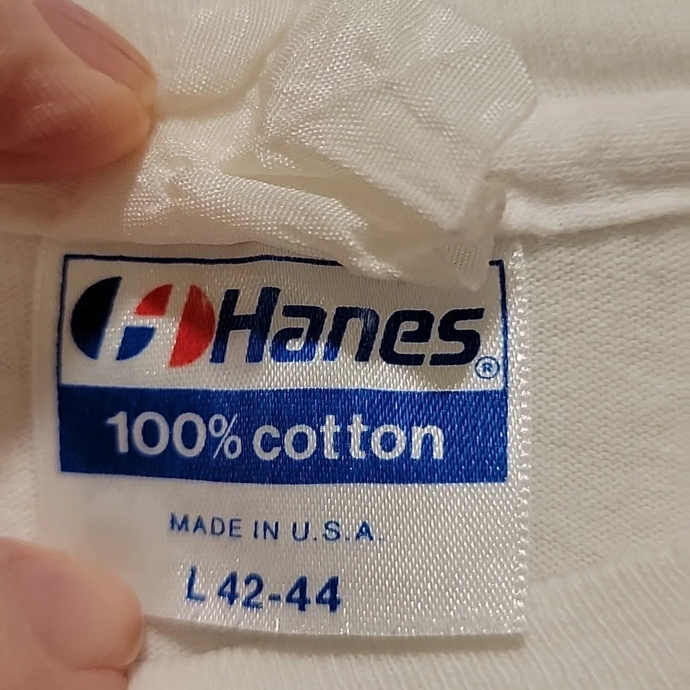 Vintage 1985 Paul Young The Nine Go Mad Tour White Tshirt Size Large - Picture 3 of 8